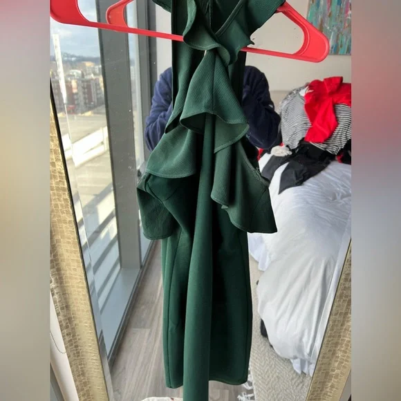 Dresses | She Sky Dark Green Dress | Poshmark